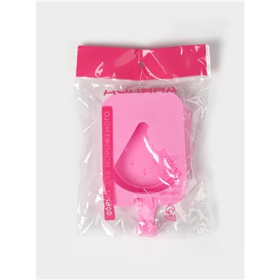 Форма для мороженого Доляна «Арбузная долька», силикон, 14×7.5×2.5 см, розовая