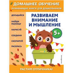 Эксмо Беркай Динч "Развиваем внимание и мышление: для детей от 5 лет"