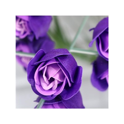 Мыльные розы, трёхцветные, набор 6 шт.