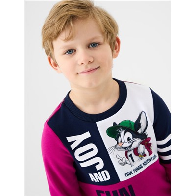 Комплект текстильный для мальчиков: брюки, толстовка