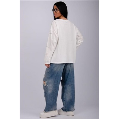 Лонгслив Свобода (Молоко)