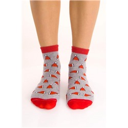 Носки женские Рождество (набор 3 пары) (Белый, красный, серый)