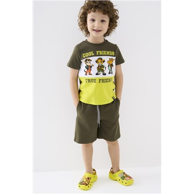 Комплект трикотажный для мальчиков: фуфайка (футболка), шорты PLAYTODAY, 1239804