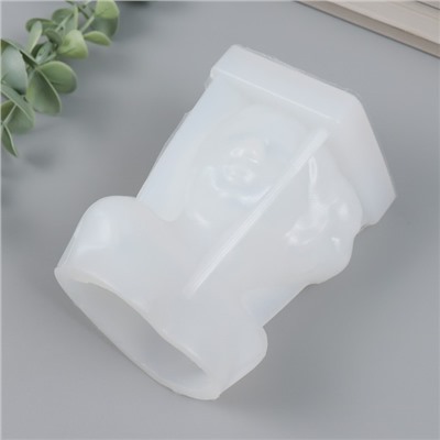 Молд силиконовый «Девушка с цветами на глазах» 10×8×6 см