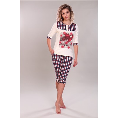 Костюм с бриджами с бриджами и футболкой 81 НАТАЛИ, 1136616