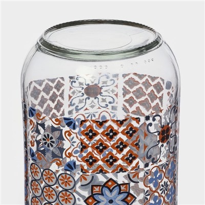 Кувшин для воды стеклянный «Мозаика», 1 л, 9×20 см