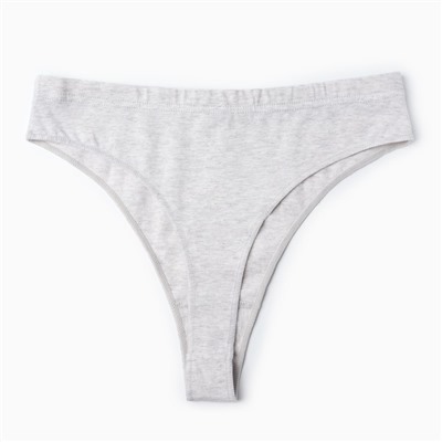 Трусы женские бразилиана, цвет серый, размер 48 (L)