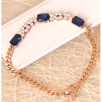 Браслет позолота Н01-14136 длина 16-19 см.