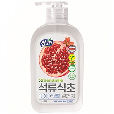 LION CHARM Green Средство для мытья посуды, овощей и фруктов (Гранат) 470 г