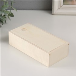 Шкатулка для росписи дерево «Пенал. Купюрница», для творчества, декора, крышка выдвижная, 15×7.5×4 см