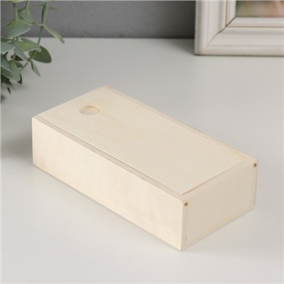 Шкатулка для росписи дерево «Пенал. Купюрница», для творчества, декора, крышка выдвижная, 15×7.5×4 см