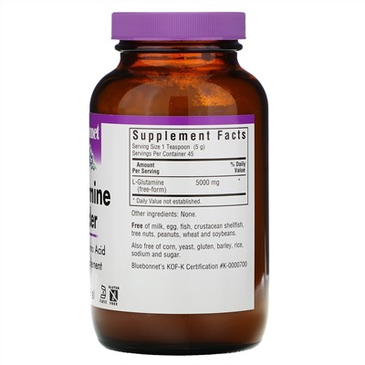 Bluebonnet Nutrition, Порошок L-глютамин, 8 унций (228 г)
