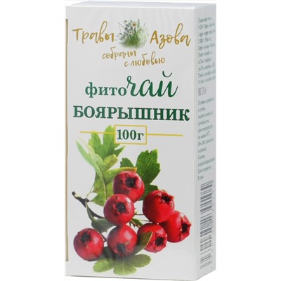 Травы Азова. Боярышник 100 гр. карт.упаковка
