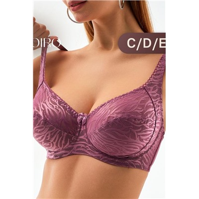 Бюстгальтер 21391 мягкий кружевной на косточках OIRO (Фиолетовый)