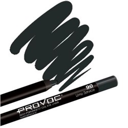 Provoc Гелевый карандаш-подводка для глаз водостойкий / Semi Permanent Gel Eye Liner №90 Limo Service, черный 7848