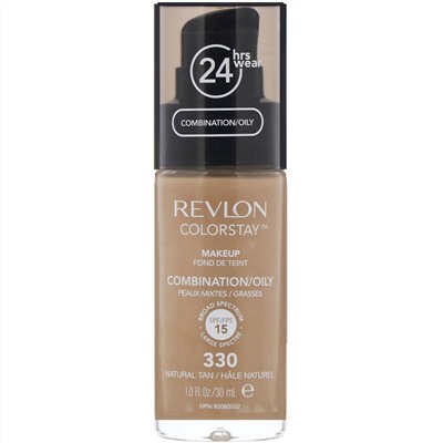 Revlon, Макияж для комбинированной и жирной кожи Colorstay, оттенок естественного загара 330, 30 мл