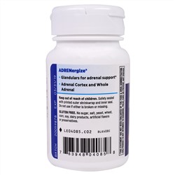 Enzymatic Therapy, ADRENergize, для здоровья надпочечников, 50 веганских капсул