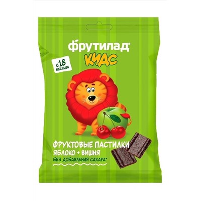 Пастила "Фрутилад KIDS" Яблоко-Вишня детская ш\б 30г ЭКОПРОДУКТЫ, 1190985