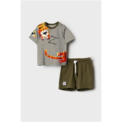 Комплект детский трикотажный для мальчиков: джемпер (футболка), шорты PLAYTODAY, 1243229