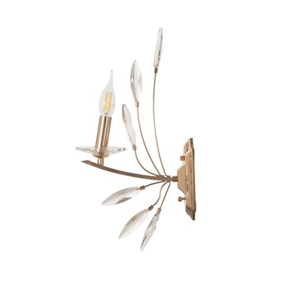 Бра настенное BayerLux «Барселона», 1хЕ14, 40 Вт, золото