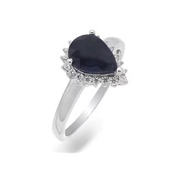 Кольцо из серебра сапфир, SL-RIC58