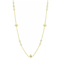 Колье из серебра куб.циркон., ТФК-60лп