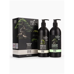 УЦЕНКА Подарочный набор мужской DREAM NATURE SPA CARE «Японские мотивы»: шампунь 3 в 1 и гель для 10
