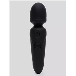 Черный мини-wand Sensation Rechargeable Mini Wand Vibrator - 10,1 см.