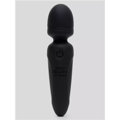 Черный мини-wand Sensation Rechargeable Mini Wand Vibrator - 10,1 см.