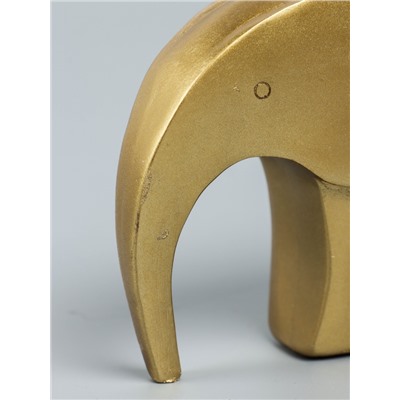 УЦЕНКА Фигурка полистоун «Золотой слоник», 3.5×13×7.5 см