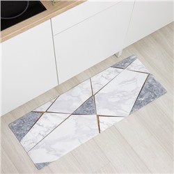 Коврик для ванной и туалета Доляна «Мрамор», 45×120 см