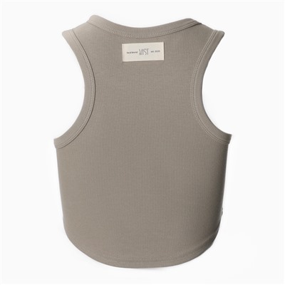 Топ в рубчик женский MIST, onesize, бежевый