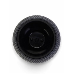 Кашпо для цветов «Жемчужина», 7 л, d=36 см, h=22 см, пластик, со вставкой, подвесное, цвет графитовый