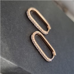 Серьги коллекция "Xuping" покрытие позолота, вставка: фианиты, Х000439747, арт.001.222