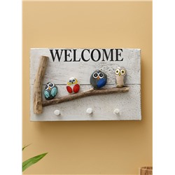 Вешалка WELCOME, 31×6.5×21 см, дерево албезия
