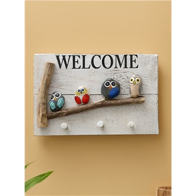 Вешалка WELCOME, 31×6.5×21 см, дерево албезия