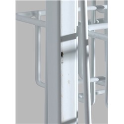 УЦЕНКА Стойка с сеткой, двухсторонняя, в комплекте 16 полок для семян, 63*49*183 см, цвет белый 4192