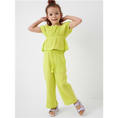 Комплект текстильный для девочек: блузка, брюки