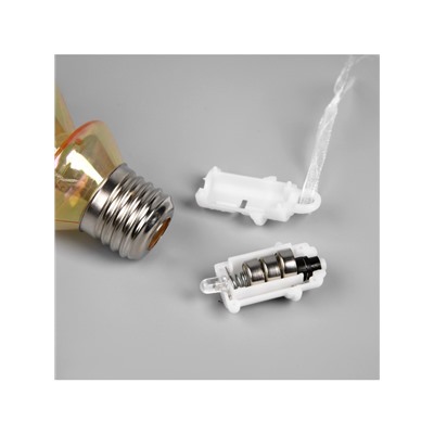 Набор ёлочных шаров «Ёлки-конусы», 3 шт., d=10×6 см, 3 LED, от батареек AG13×9, свечение тёплое белое