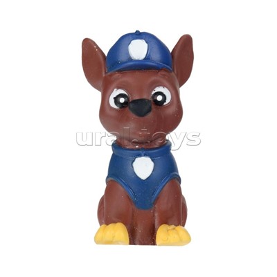 Игрушка - антистресс тянучка "Супер щенки" с блестками, коричневый, блистер, Супер Жим