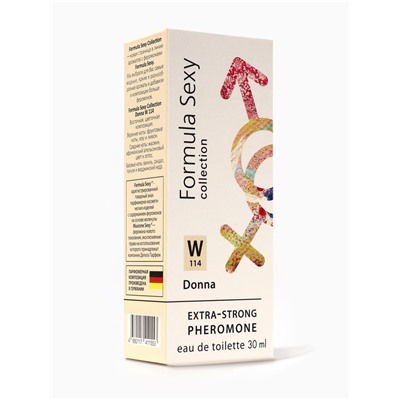 Туалетная вода женская с феромонами Formula Sexy collection Donna W114, 30 мл