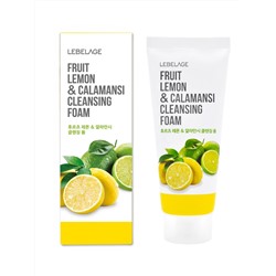 LEBELAGE - ПЕНКА ДЛЯ УМЫВАНИЯ С ФРУКТАМИ, ЛИМОНОМ И КАЛАМАНСИ FRUIT LEMON & CALAMANSI CLEANSING FOAM, 100 ML