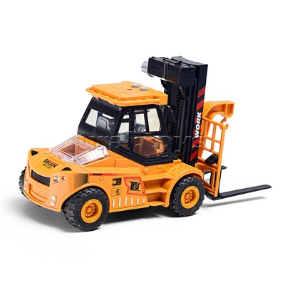 Машина  "Вилочный погрузчик4" 1:43 (свет,звук) в коробке