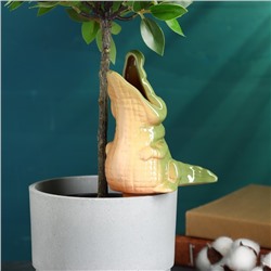 Автополив для комнатных растений «Крокодил», 200 мл, h=19 см, керамика