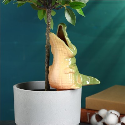 Автополив для комнатных растений «Крокодил», 200 мл, h=19 см, керамика