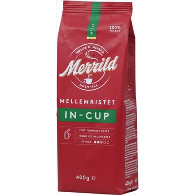 Merrild. In cup (молотый) 400 гр. мягкая упаковка