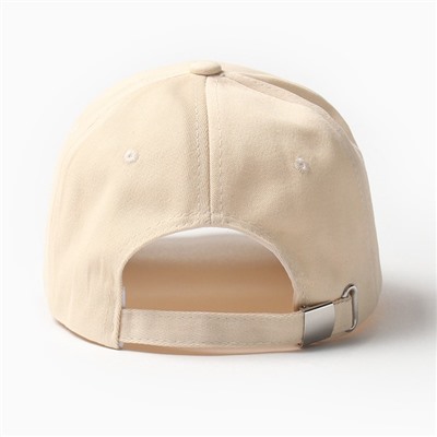 Кепка женская MINAKU Smile, бежевая, размер 54-56