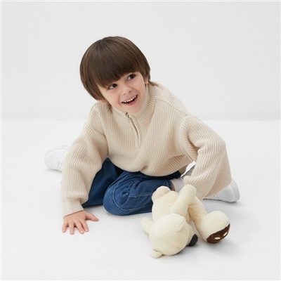 Джемпер детский KAFTAN, размер 34 (122-128 см), бежевый