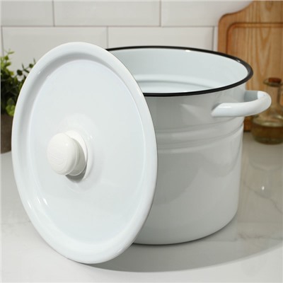 УЦЕНКА Кастрюля цилиндрическая, 9 л, без крышки, светлая МИКС