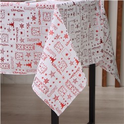 Скатерть новогодняя «Этель. Новогодняя», 100×140±5 см, 80% п/э, 20% лён, 120 г/м²